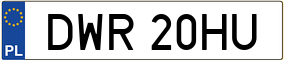 Trailer License Plate